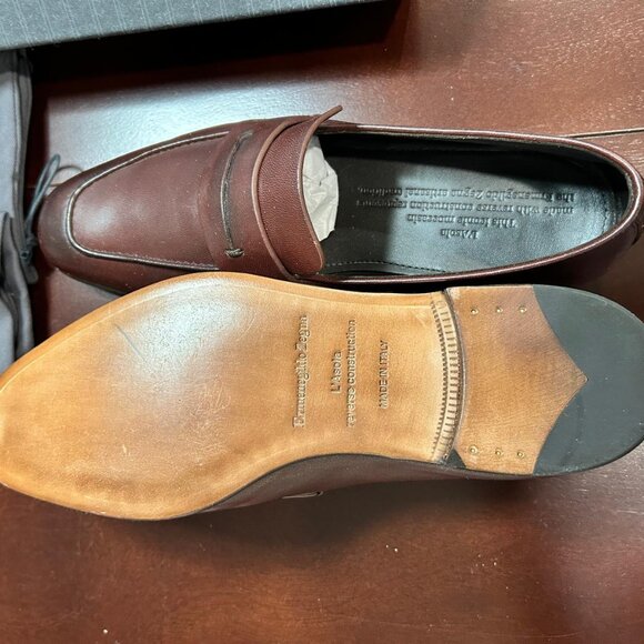 Zegna L'Asola Suede Loafers - Picture 8 of 11